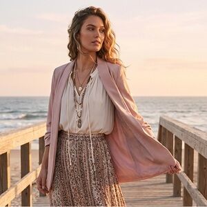 ASOS Blush Blazer with Cinched 3/4 Sleeves – Women’s Size 6